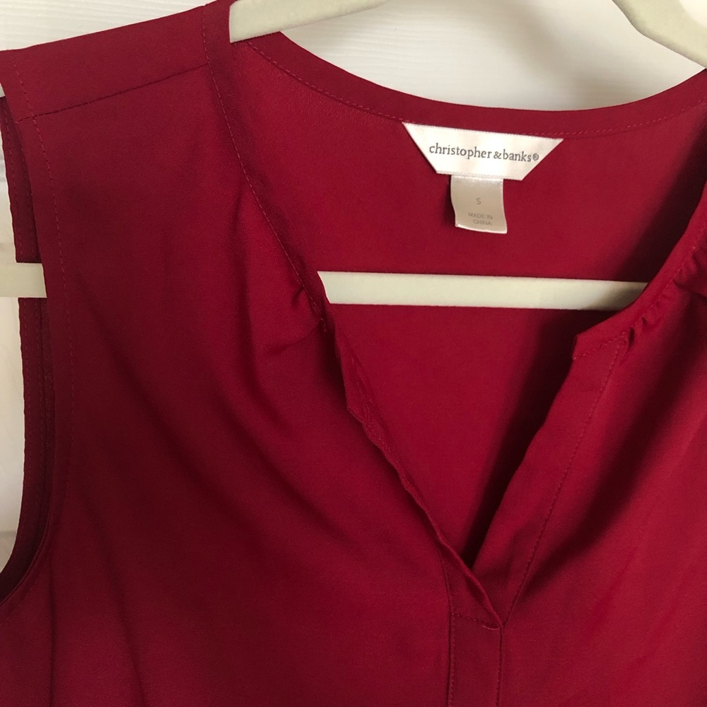 Deep Red Tank - Picture 3 of 4
